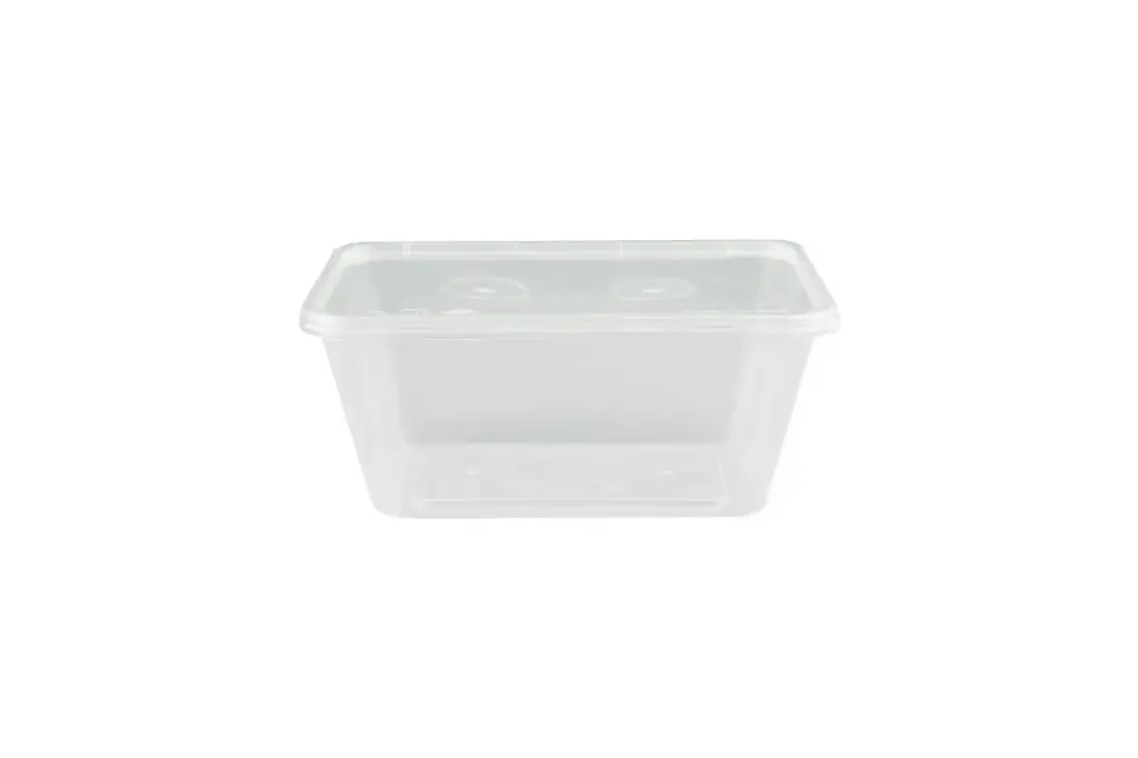 [AW1000] 1000ml Rectangular Plastic Disposable Container Pk20