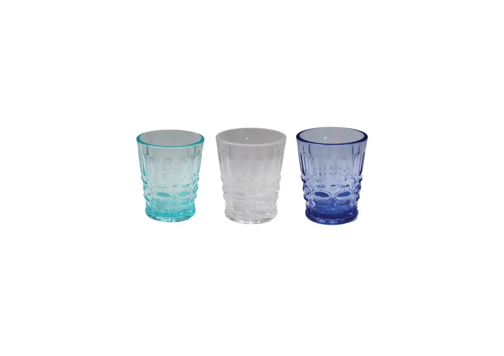 110ml Reusable Embossed Whiskey Tumbler Pk1