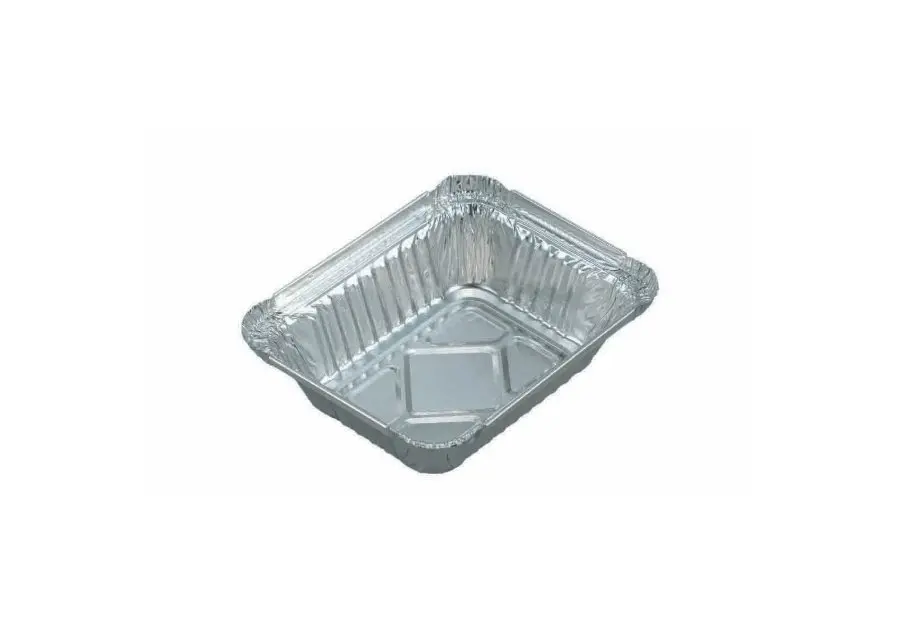 [AF014] 124mm x 100mm x40mm Foil Tray w/Paper Lids Pk10