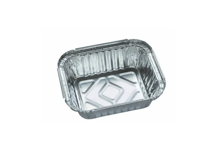 [AF015] 149mm x120mm x 48mm Foil Tray wit Papaer Lids Pk10