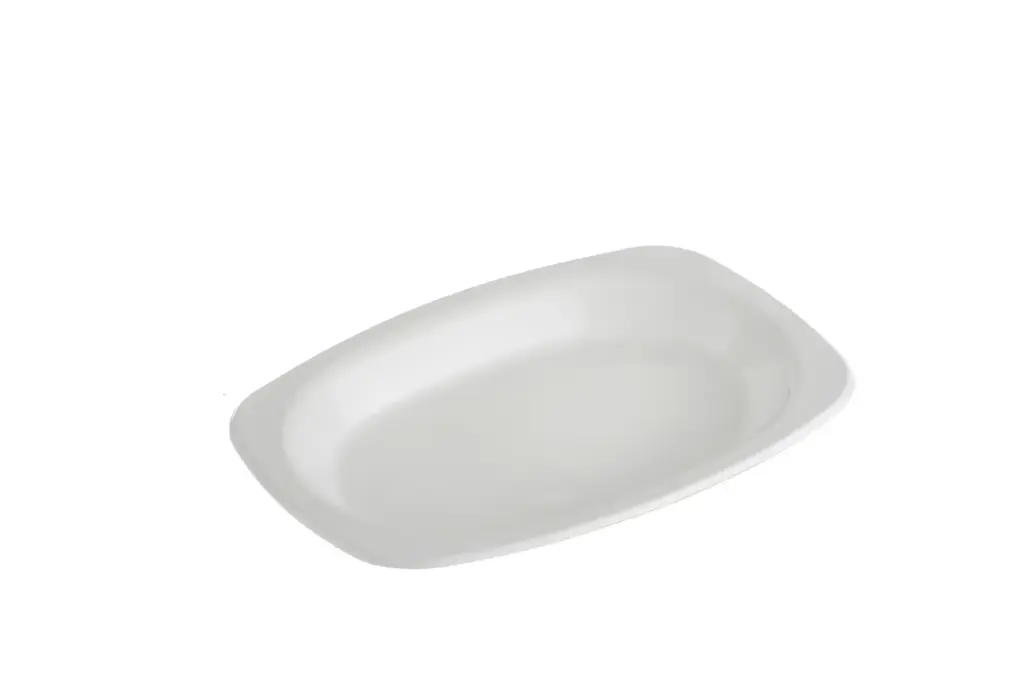 [OP160W] 160 x 230 Oval Plate Small White