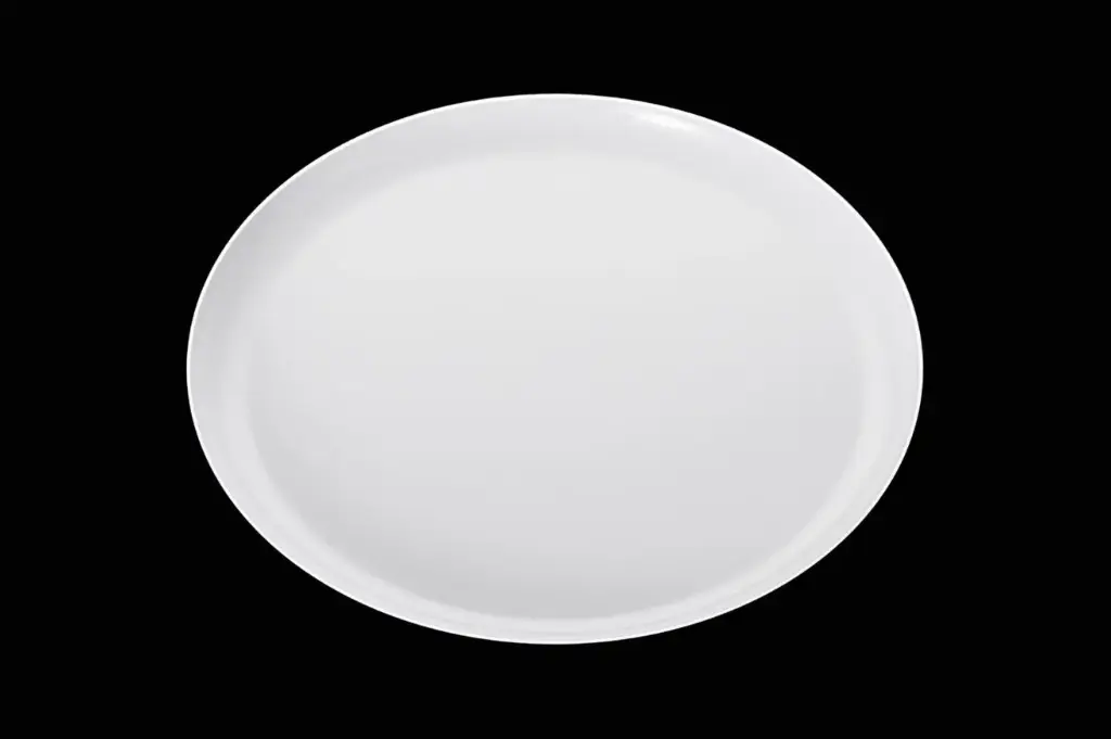 160mm Heavy Duty White Plate with Silver Rim Pk10
