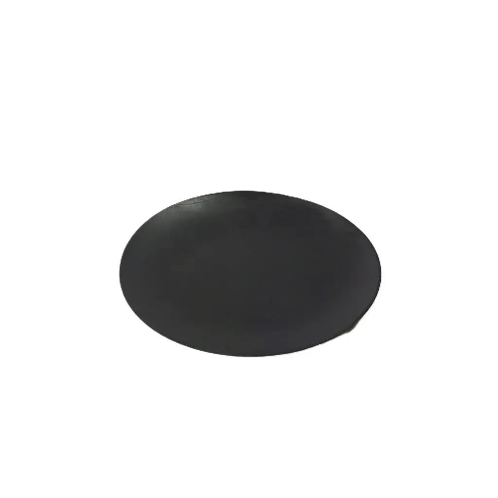[HD710B] 175mm Deluxe Reusable Snack Plate Black Pk10