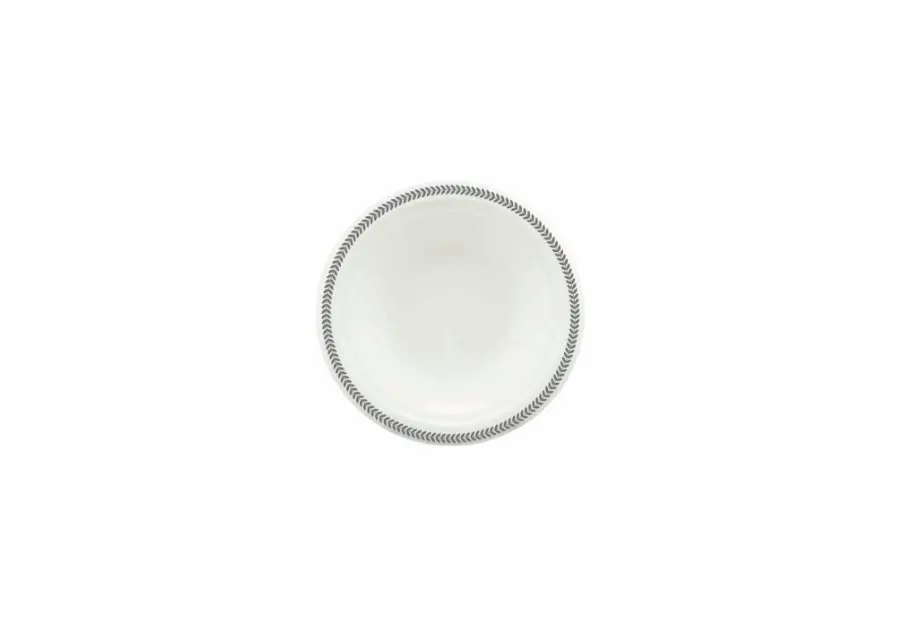 180mm Earth Sugar Cane Bowl Printed Rim Silver Pk10