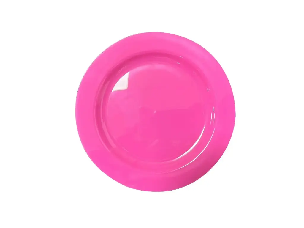 [REP910-12] 230mm Reusable Dinner Plate Pink Pk10