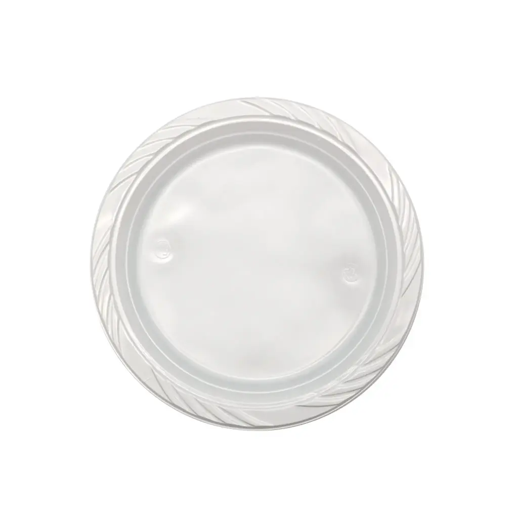 [RE925] 230mm Reusable Dinner Plate White Pk25