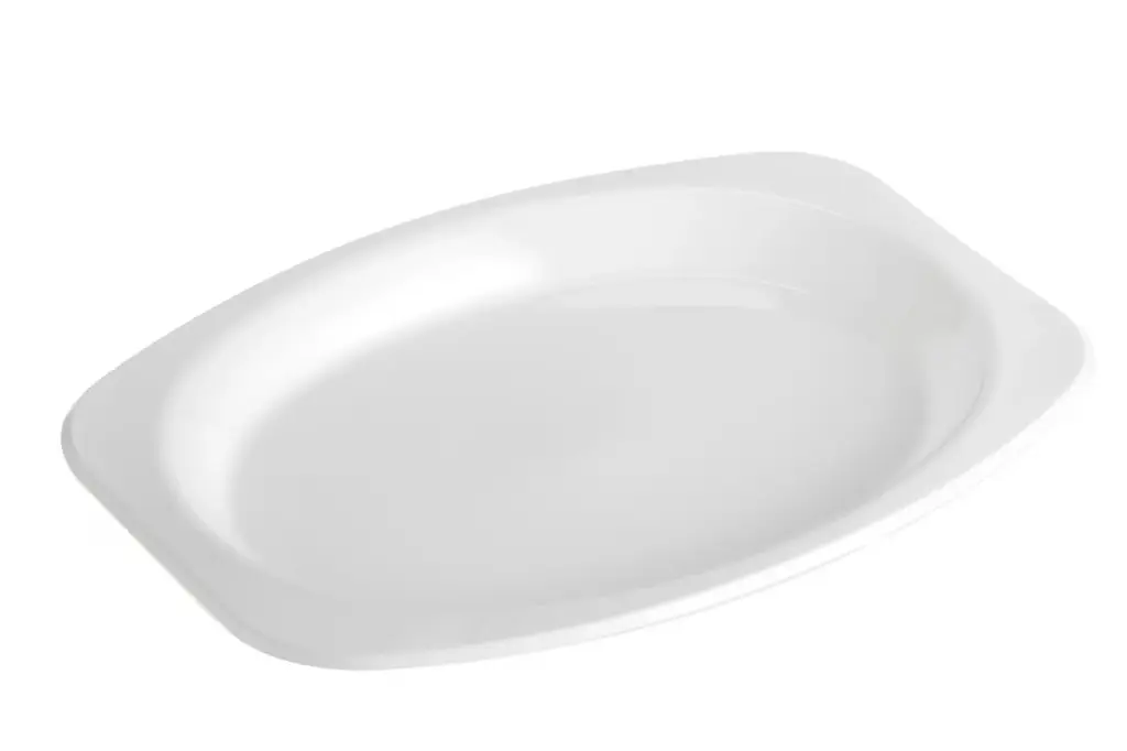245 x 330 Oval Plate Large White