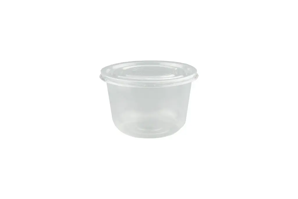 280ml Round Plastic Disposable Container Pk6