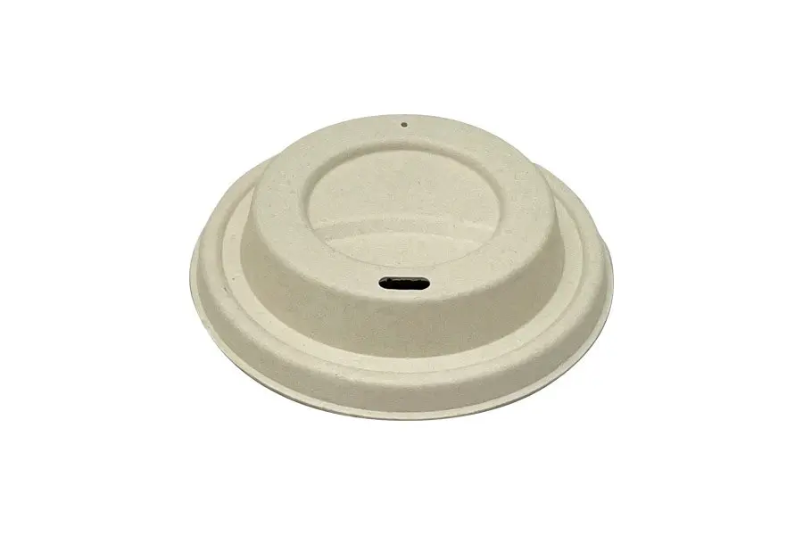 350ml/12oz Coffee Cup Lid Sugar Cane Pk50