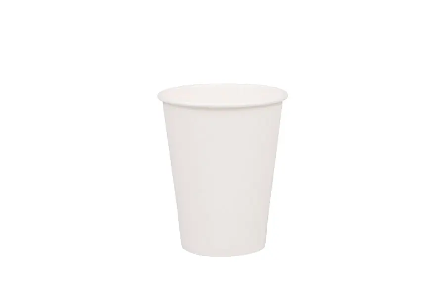 350ml/12oz Single Wall White Paper Coffee Cup Pk50