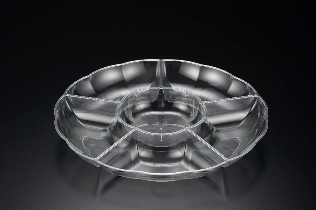 [CT001] 355mm Clear Divider Tray Pk1