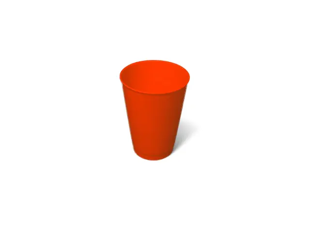 380ml Reusable Tumbler Red Pk10