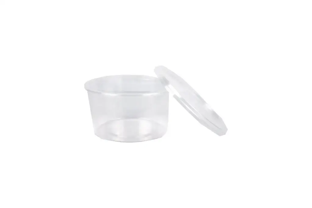 440ml Round Plastic Disposable Container Pk6