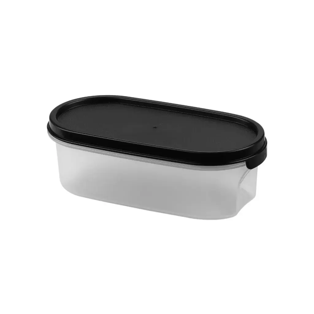 [HDBPS500] 500ml Dry Food Container w/Black Lid Pk1