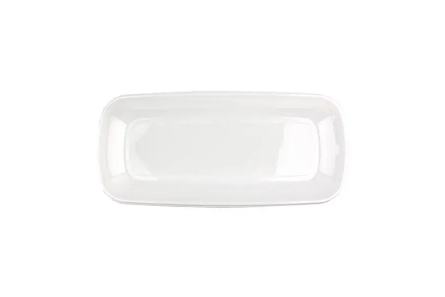555mm x 225mm White Large Oblong Tray Pk2
