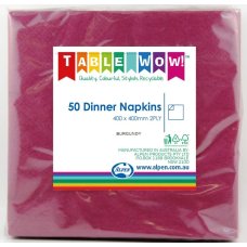 Burgundy Dinner Napkin 40X40cm 2Ply P50