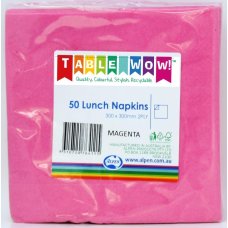 [380134.0] Magenta Lunch Napkin 33X33cm 2ply P50