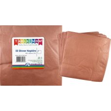 [380262.0] Metallic Rose Gold Dinner Napkin 40X40cm 2Ply P50