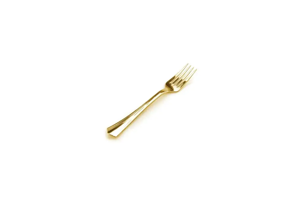 [PRGFORK] Stainless Steel Heavy Duty Fork Gold Pk12