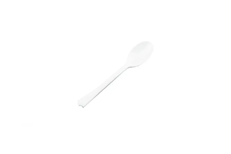 [JU4010] White Heavy Duty Teaspoon Pk40