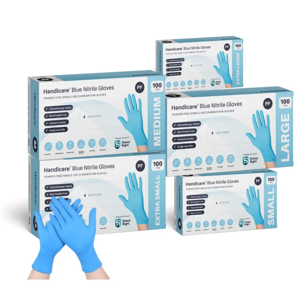 Blue Nitrile PF Double-Extra-Large