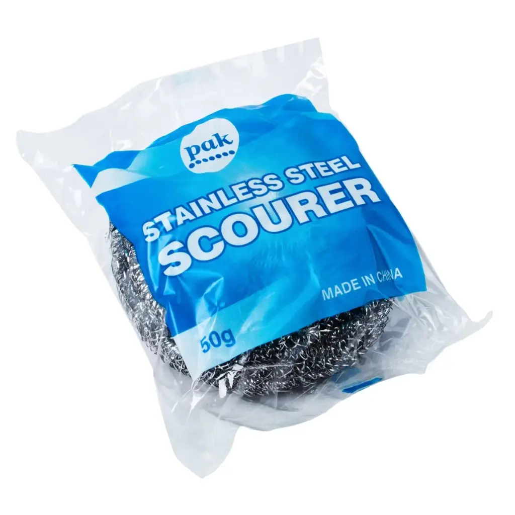 [SCOURER-50GM] 6(24) STAINLESS STEEL SCOURER 50g
