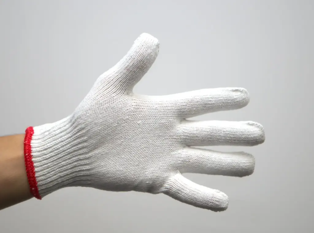 [300CWP-S-Carton] HandCare White Plain Poly Cotton Glove 240 pairs/ctn - Ladies-Carton
