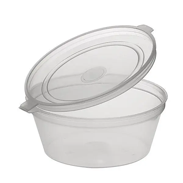 70ML ROUND SAUCE CONTAINER HINGE LID