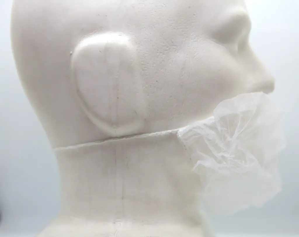 [450NWBCW(1000pcs)] SC Non-Woven Beard Cover White