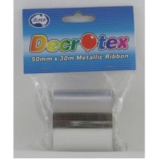 MET.RIBBON 50MMX30M SILVER