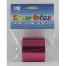 MET.RIBBON 50MMX30M HOT PINK