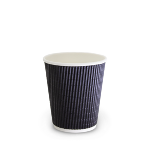 [8TWC-C] 8oz Triple Wall Hot Cup - Black