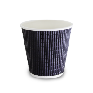 [8TWUC-C] 8oz Triple Wall Squat Hot Cup - Black
