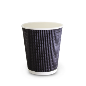 [12TWC-C] 12oz Triple Wall Hot Cup - Black