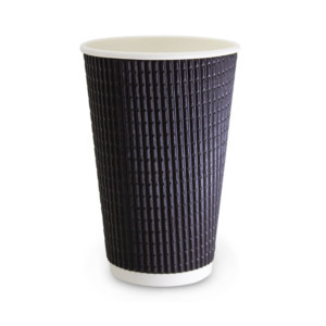 [16TWC-C] 16oz Triple Wall Hot Cup - Black