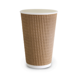 [16TWC-NB] 16oz Triple Wall Hot Cup - Brown