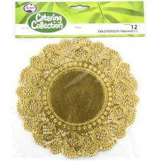[372541] Gold 6.5in (166mm) Round Doyley P12