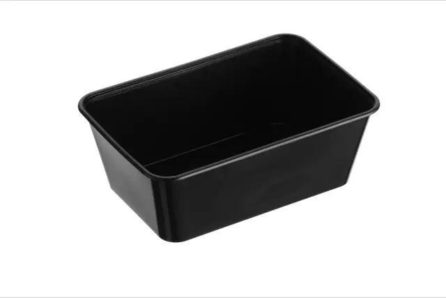 G900ml Rectangular Container Black