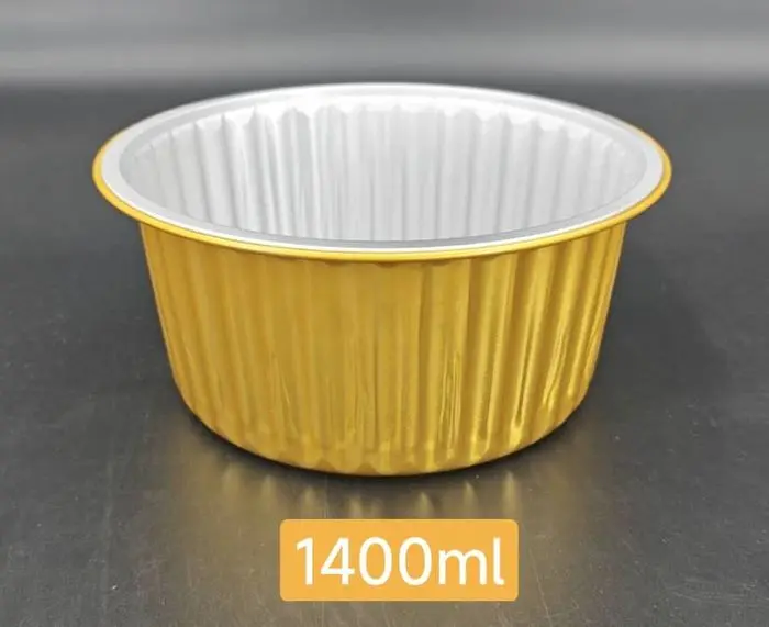 [VFR1400] Velta' (VFR1400) 1400ml Round Foil Containers Ø180*85mm 200's/CTN)