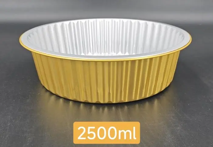 Velta' (VFR2500) 2500ml Round Foil Containers Ø250*68mm 100's/CTN