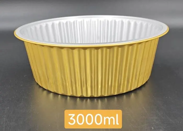 Velta' (VFR3000) 3000ml Round Foil Containers Ø250*85mm 100's/CTN