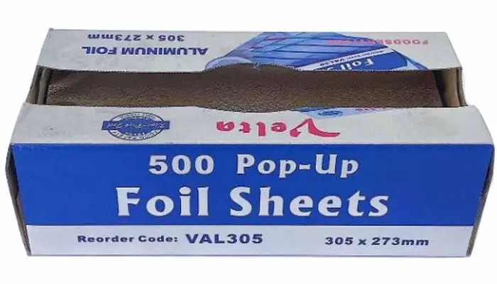 [VAL305] Velta' (VAL305) Pop Up Foil Sheets Silver (305x273mm) 13um (500shts/Box)