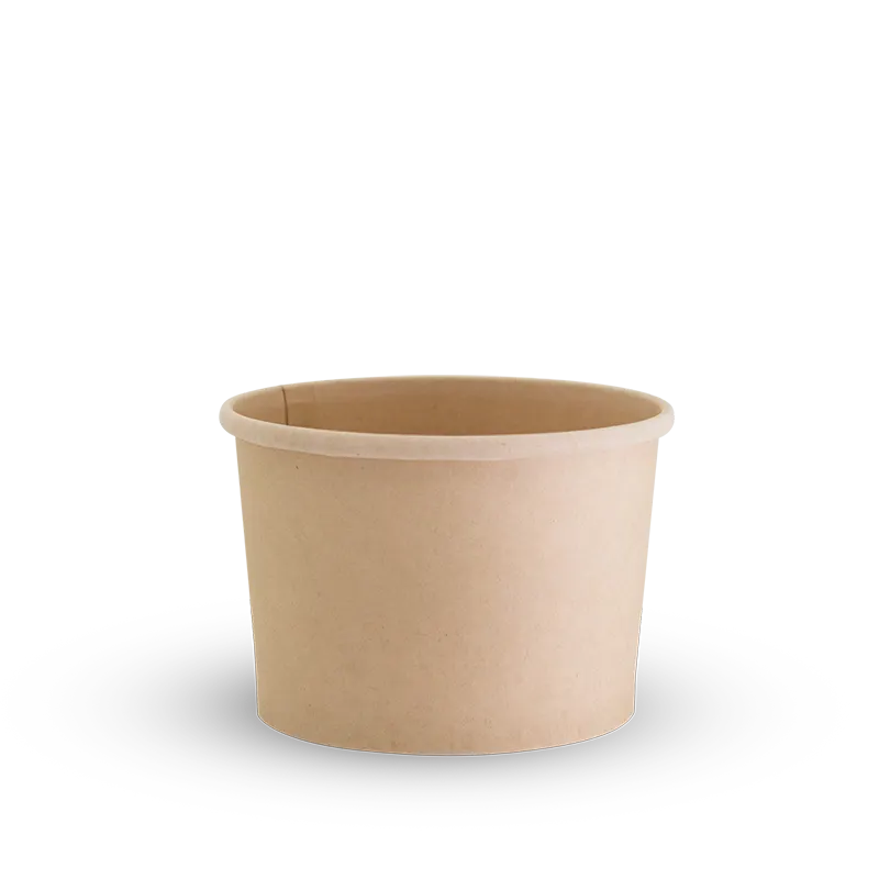 Bamboo Food Container – 8oz, Bamboo Paper + PLA Lining