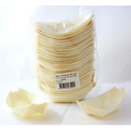 Wooden Boats 90x57mm (Pk50)