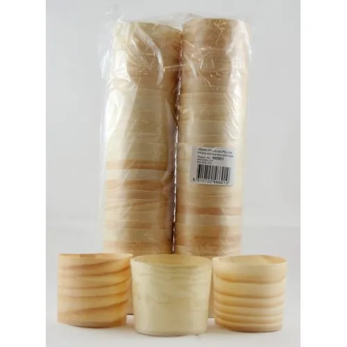 Wooden Cups 6x5.5cm Pack 50
