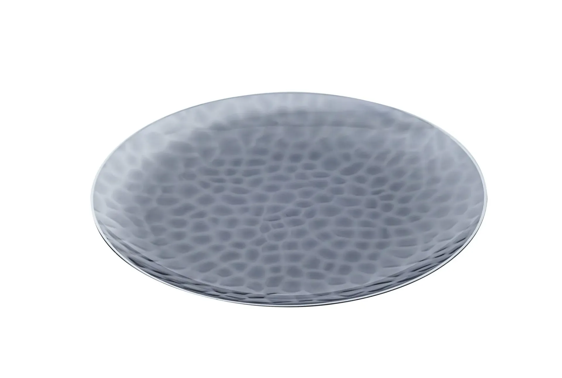 [PRSDBK910] 230mm Heavy Duty Black Dimple Plate With Silver Rim Pk10