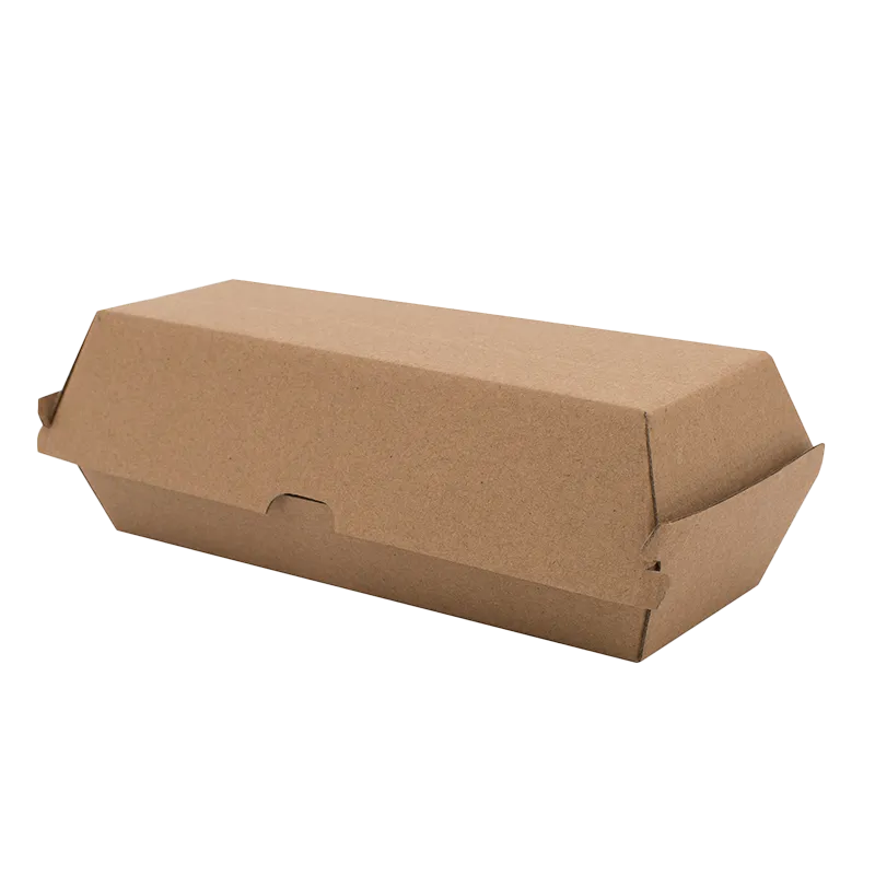FSC Kraft Board Hot Dog Box 208 x 70 x 75mm