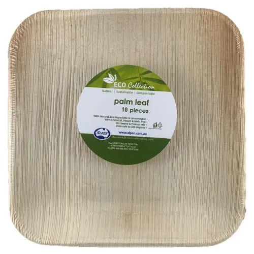 PALMLEAF SQ. PLATE 8" P10x10