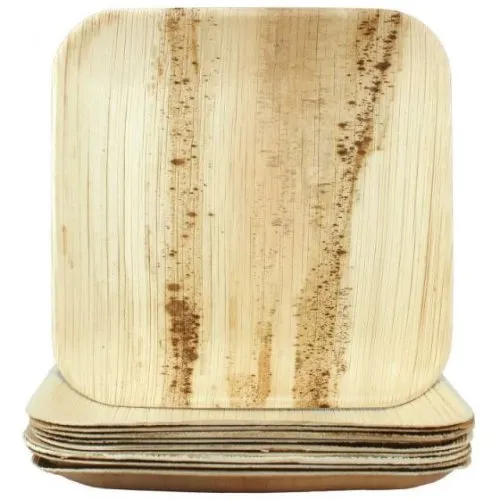 PALMLEAF SQ. PLATE 10" P10x10