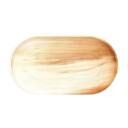 PALM LEAF PLATTER 22X12" P2